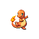Glumanda als Beispielantwort für Pokémon Sprite-Ratespiel