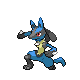 Lucario example answer for Pokémon Sprite Guessing Game