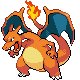 Glurak als Beispielantwort für Pokémon Sprite-Ratespiel