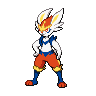 Cinderace example answer for Pokémon Sprite Guessing Game